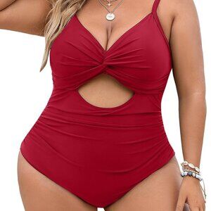 ❤️ Blooming Jelly Plus Size Twist Front One-Piece Swimsuit | Size XXL | NWT